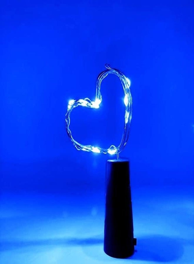 Lexton Cork Light | Bottle Light | Blue Copper String Light | Cork String Light | 12 Pieces | for Valentine's Day, Room décor, Birthdays, Party,Diwali - Image 4